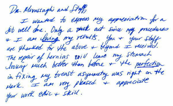 Testimonial October, 2011