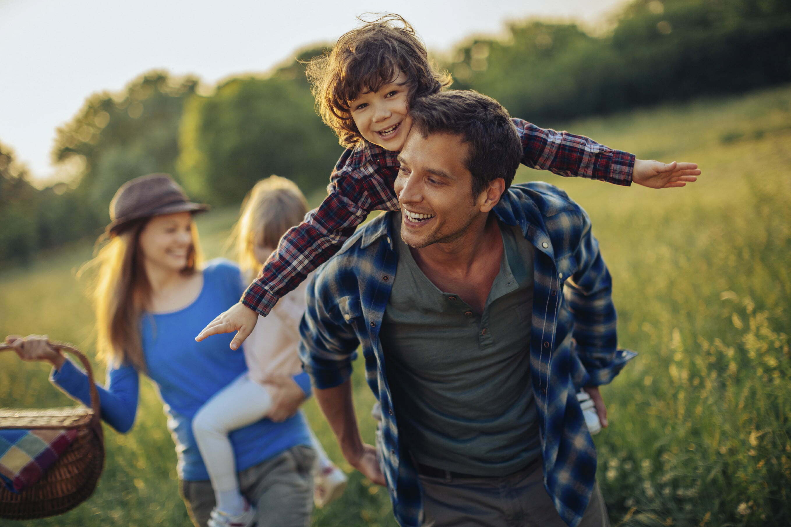 family-outside-spring