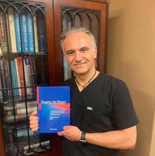 Dr. Movassaghi with his new book Shaping the Breast