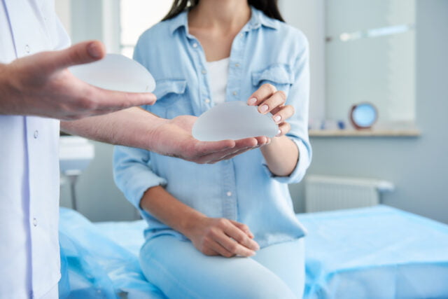 Choose between saline and silicone breast implants at your breast augmentation consultation